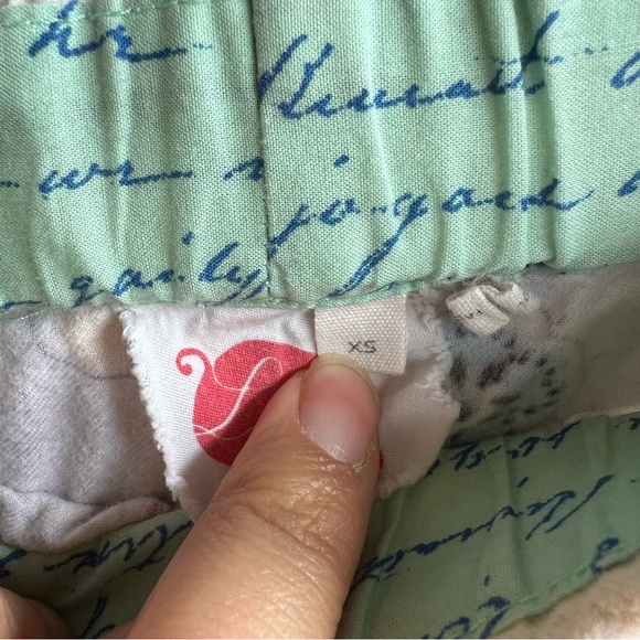 Anthropologie Lilka Vintage Postcard Flannel Sleep Pants Size XS Cozy Comfy - Picture 4 of 6